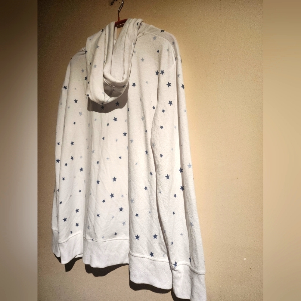 jane and delancey butter soft metallic star sweatshirt hoodie, Size XL - Picture 6 of 10